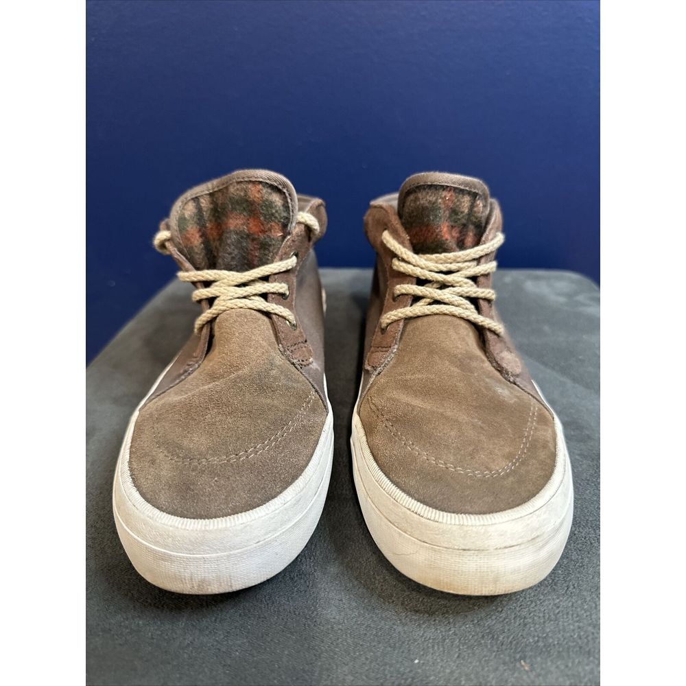 6.5 Sperry‎ Sneakers Womens Brown Canvas Mid Top Casual Outdoor Athletic Shoes
